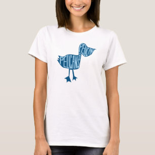 Frauen-Schnitt-Pelikan-Shirt T-Shirt