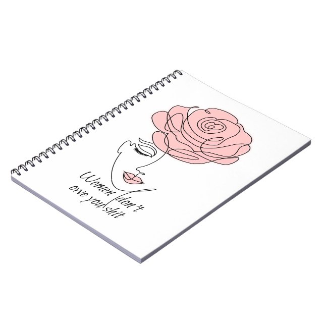 Frauen schulden dir kein Foto-Notebook Notizblock (Linke Seite)