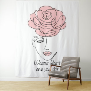 Frauen schulden dir keine Tapestry Wandteppich