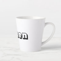 Frauen Schwarze Farbe Text Latte Tasse Pakenham Sc