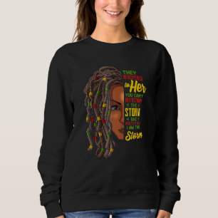 Frauen Schwarze Geschichte Monat Loc D Hair Africa Sweatshirt