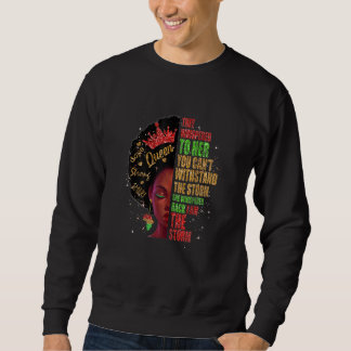 Frauen Schwarzer Geschichtsmonat Afro Melanin Köni Sweatshirt