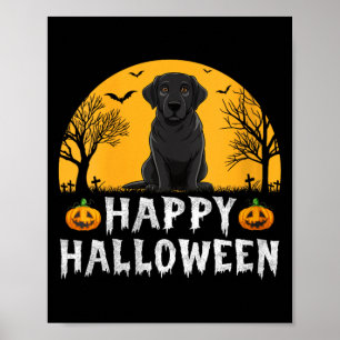 Frauen schwarzer Labrador Hund Männer Frauen Kinde Poster