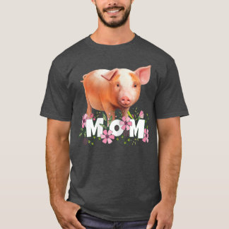 Frauen Schweinefleisch Mama Niedlich Young Pig Mot T-Shirt