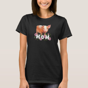 Frauen Schweinefleisch Mama Niedlich Young Pig Mot T-Shirt