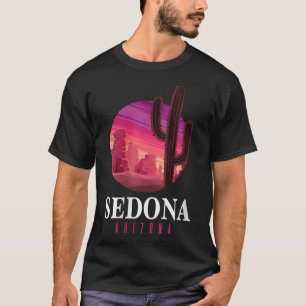 Frauen Sedona Arizona Kaktus Sonnenuntergang Wüste T-Shirt