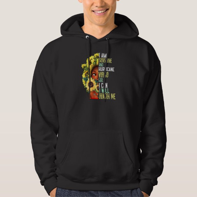 Frauen sehen mir Motivierend Jungfrau August Sep Hoodie (Vorderseite)