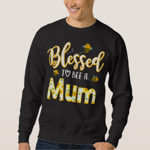 Frauen Selige Blume Muster Bier Mama Großmutter Mo Sweatshirt