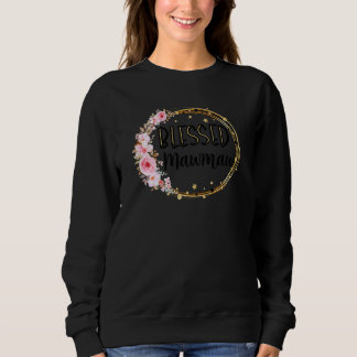 Frauen Selige Mawmaw-Blume für Oma L Sweatshirt