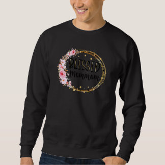 Frauen Selige Mommom-Blume für Oma L Sweatshirt