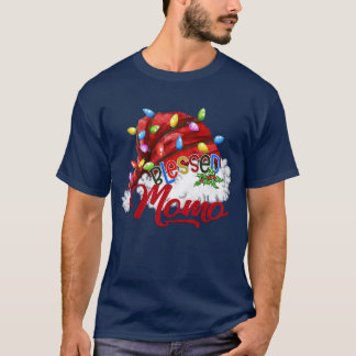 Frauen Selige Momo Weihnachtsmannmütze Xmas Light T-Shirt