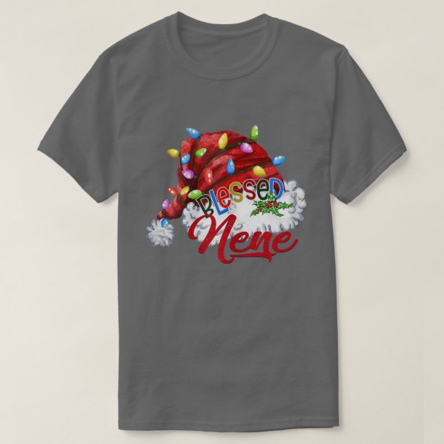 Frauen Seligen Nene Weihnachtsmannmütze Xmas Light T-Shirt (Design vorne)