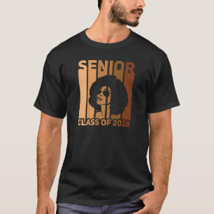 Frauen Senior 2028 Black Melanin Smart Afro Africa T-Shirt