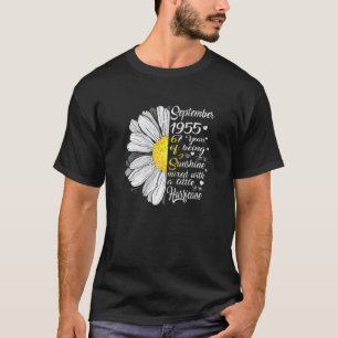 Frauen September Mädchen 1955 Geburtstag 67 Jahre T-Shirt