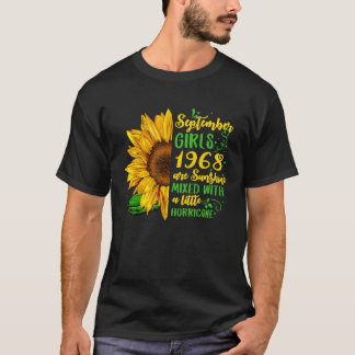 Frauen September Mädchen 1968 51st Years Old B Day T-Shirt
