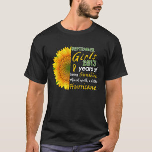 Frauen September Mädchen 2013 8. Geburtstag 8 Jahr T-Shirt