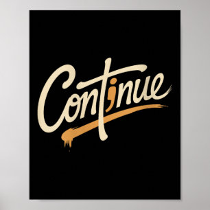 Frauen setzen Semicolon Positive Message Mental fo Poster