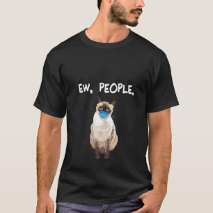 Frauen Siam Ew People Cat Tragemaske T-Shirt