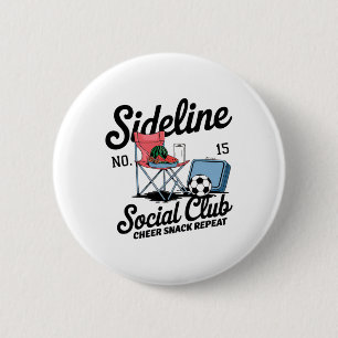 Frauen Sideline Social Club Fußball-Mama Spieltag  Button