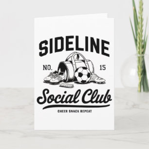 Frauen Sideline Social Club Fußball-Mama-Spieltag Karte