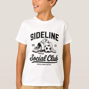 Frauen Sideline Social Club Fußball-Mama Spieltag T-Shirt