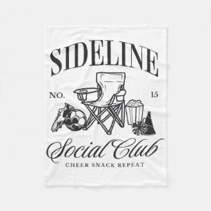 Frauen Sideline Social Club Fußball-Mama Spieltags Fleecedecke