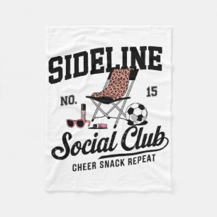 Frauen Sideline Social Club Fußball-Mutter Spielta Fleecedecke