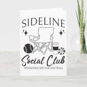 Frauen Sideline Social Club Softll Mama Spieltag M Karte