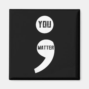 Frauen Sie Semikolon Suizidprävention Awareness  Magnet