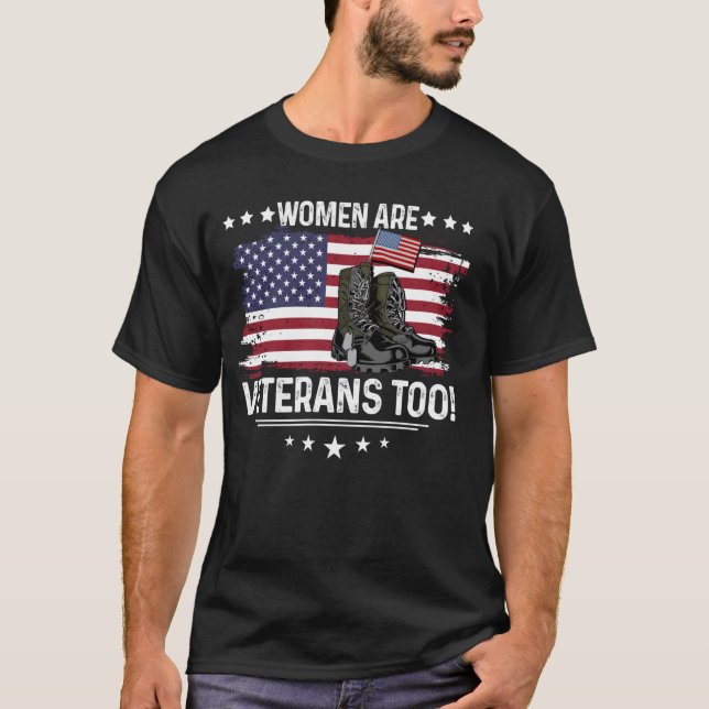 Frauen sind auch Veteranen - Frauen als Veteranen T-Shirt (Vorderseite)
