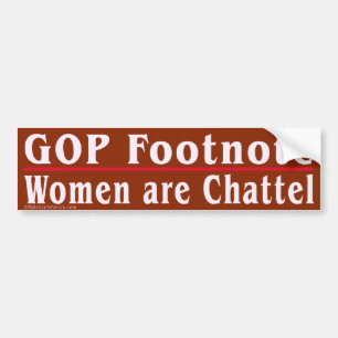 Frauen sind Chattel-Autoaufkleber Autoaufkleber