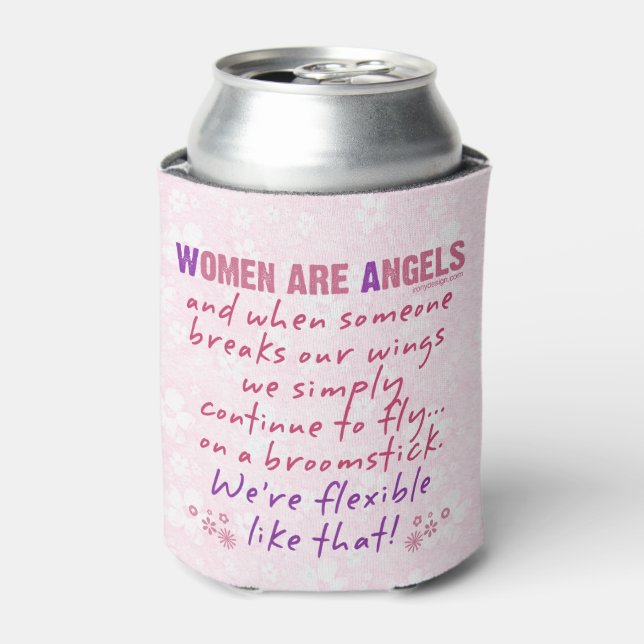 Frauen sind Engel Dosenkühler (Kanne Vorderseite)