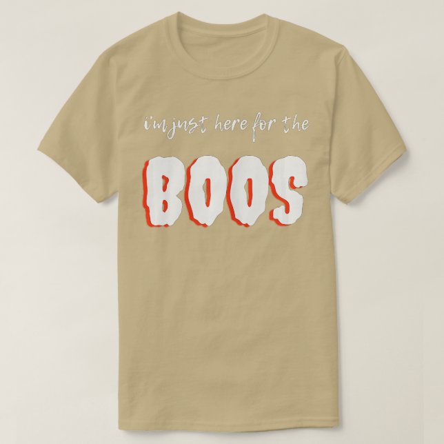 Frauen sind gerade hier für Boos Halloween Women G T-Shirt (Design vorne)