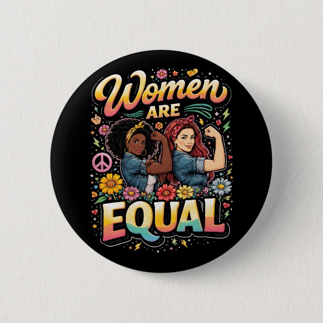 Frauen sind gleichberechtigt button (Vorderseite)