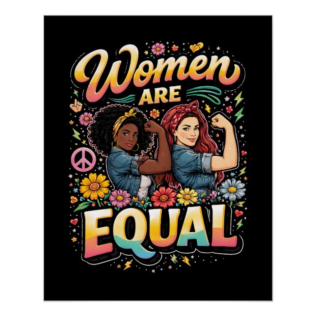 Frauen sind gleichberechtigt poster (Vorderseite)