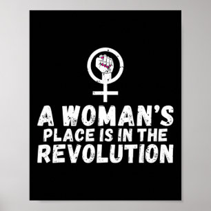 Frauen sind in der Revolution Starke Frauen sehen Poster