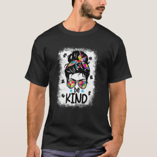 Frauen sind nette Autismus Bewusstsein, Messy Bun T-Shirt