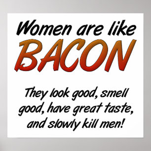 Frauen Sind Speck Lustiges Poster
