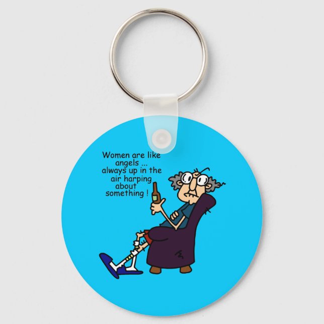 Frauen sind wie Engel Schlüsselanhänger (Vorderseite)