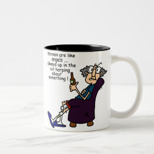 Frauen sind wie Engel Zweifarbige Tasse