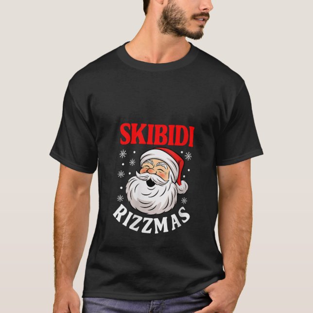 Frauen Skibidi Rizzmas Weihnachten Rizz T-Shirt (Vorderseite)