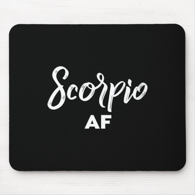 Frauen Skorpion Af _ Skorpion Astrologie Zeichen _ Mousepad (Vorne)