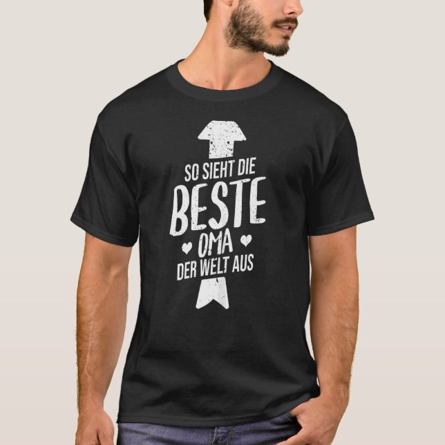 Frauen so Die Beste Oma der Welt Grandmo T-Shirt (Vorderseite)