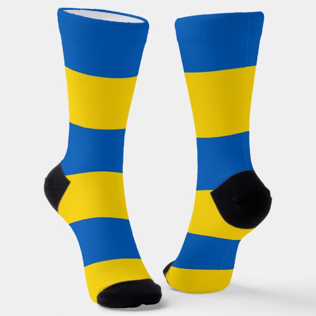 Frauen Socken mit der Flagge der Ukraine (Gewinkelt)