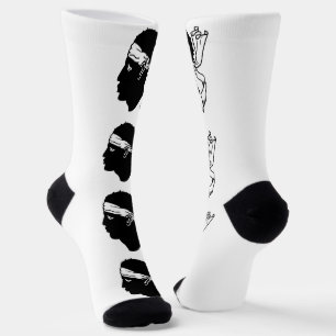 Frauen Socken mit der Flagge von Korsika, Frankrei