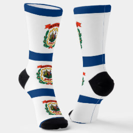 Frauen Socken mit der Flagge von West Virginia, US