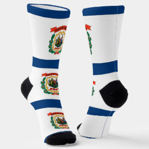 Frauen Socken mit der Flagge von West Virginia, US
