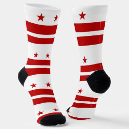 Frauen Socken mit Flagge von Washington DC, USA.