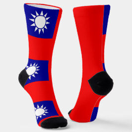 Frauen Socken mit taiwanischer Flagge
