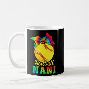 Frauen Softball Nani Gefärbte Krawatte Softball Mo Kaffeetasse